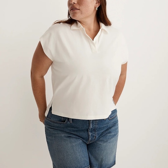 MADEWELL Plus Relaxed Polo Tee - Picture 1 of 8